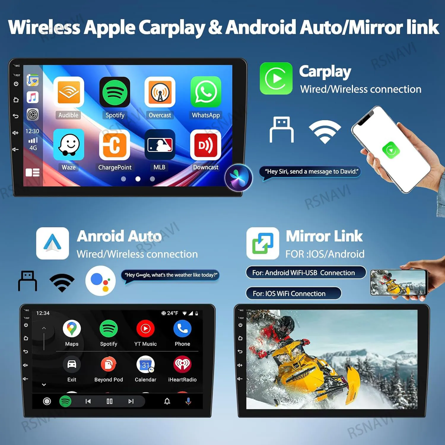 Android 16 Car Radio For Toyota Innova 2 2015 2016 - 2022 Carplay Auto DSP Multimedia Player Video Stereo WIFI+4G 2Din Head Unit - Image 2