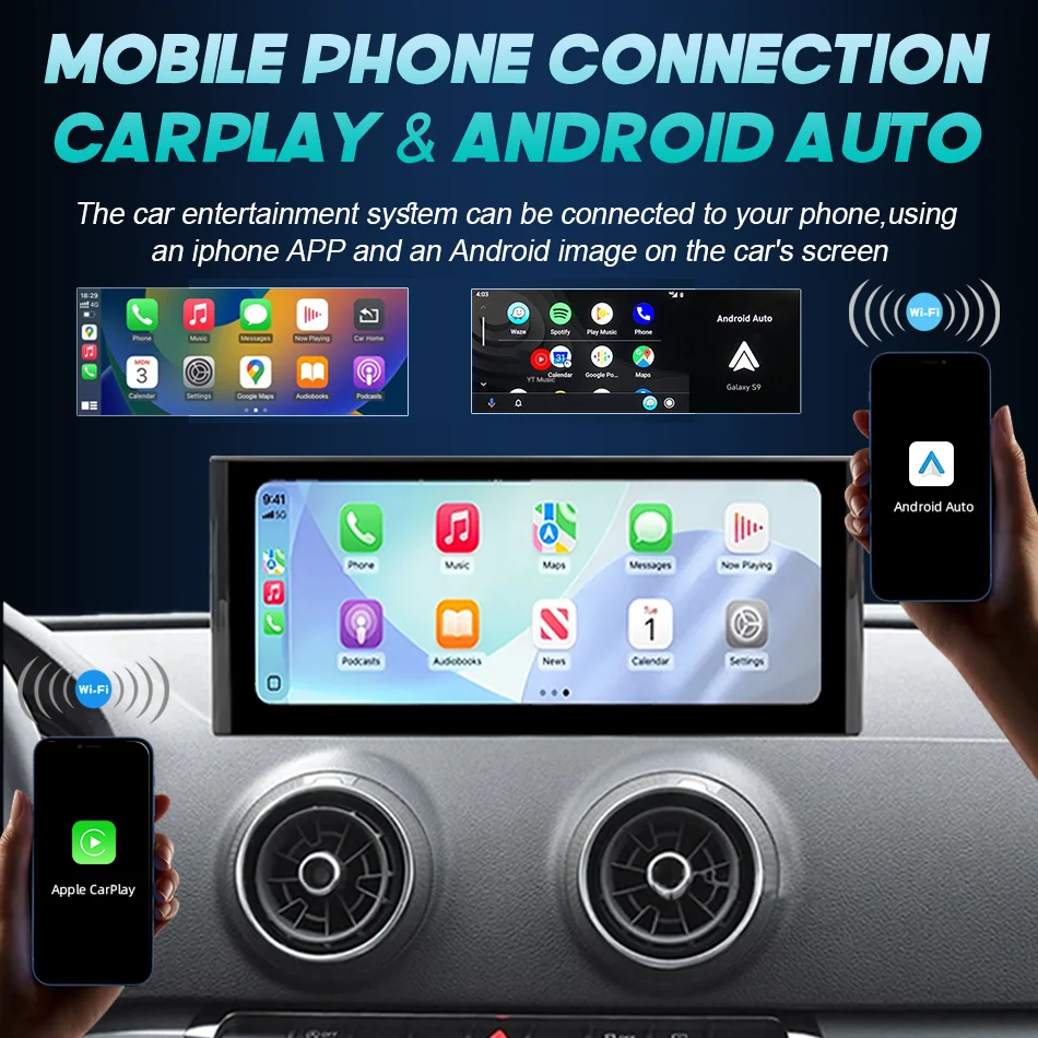 Linux 10.25'' 1920*720 Wireless Carplay Android Auto Touch Screen For Audi A3 8V 2013-2020 Stereo Radio Player Navigation WIFI - Image 3