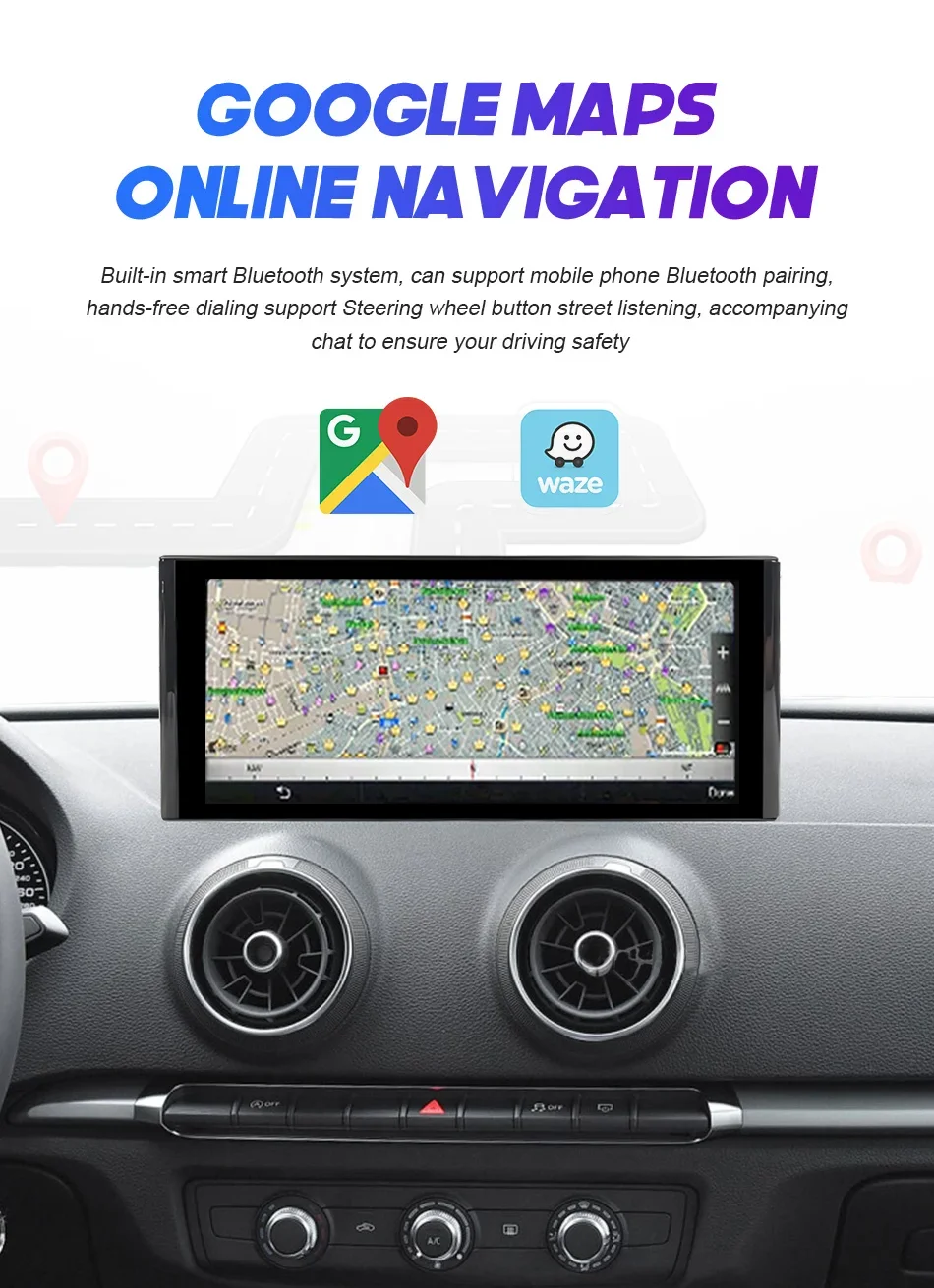 Linux 10.25'' 1920*720 Wireless Carplay Android Auto Touch Screen For Audi A3 8V 2013-2020 Stereo Radio Player Navigation WIFI - Image 5