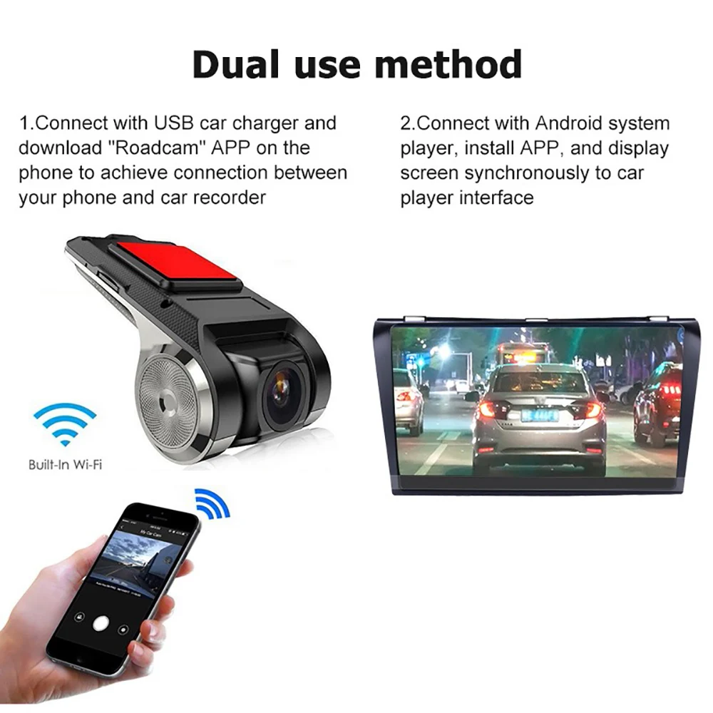 Dash Cam Car DVR WiFi Dashcam 1080P Full HD Auto Drive Loop Video Recorder Vehicle Camera Black Box Registator Night Vision ADAS - Image 5