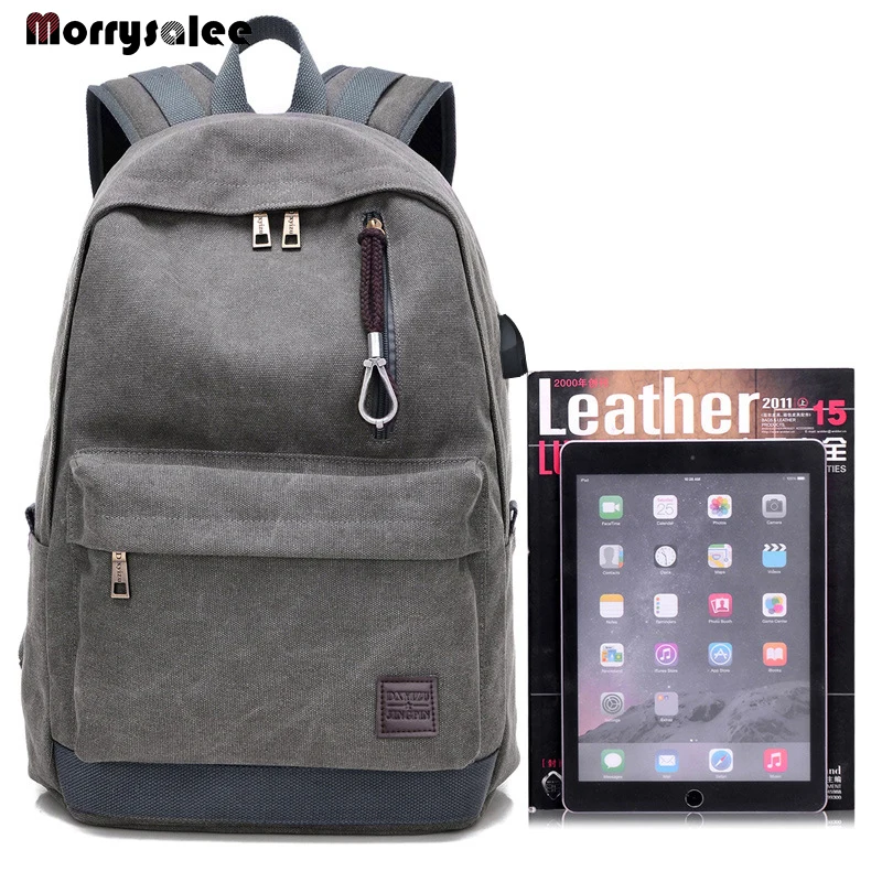 Men Canvas Backpack Male Laptop College Student School Bags for Teenager Backpack 2024 Large capacity Men's Bags - Image 6
