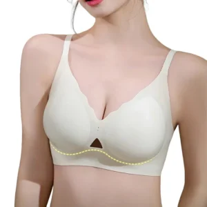 Ultra-thin Ice Silk Seamless Underwear Women's Small Breast Gathering Wireless Breast-Reducing Cooling Beautiful Back Bra KUCLUT