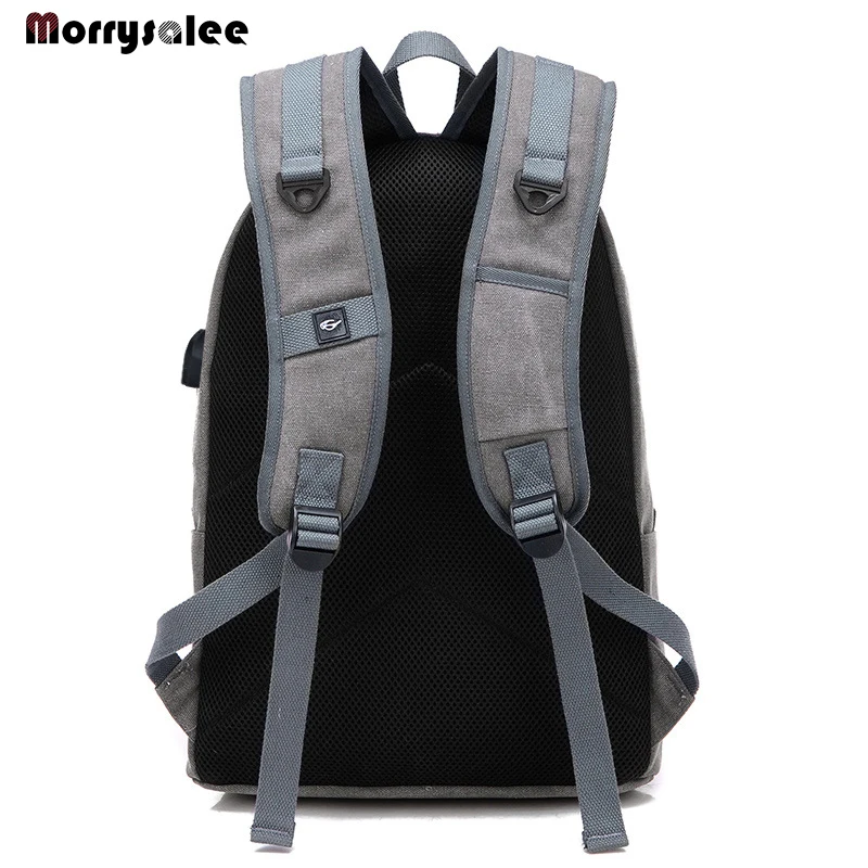 Men Canvas Backpack Male Laptop College Student School Bags for Teenager Backpack 2024 Large capacity Men's Bags - Image 3