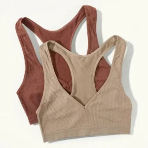 Seamless Bras For Women Bra Tops Wirefree Brassiere Unlined Deep Vneck Bra Comfort LingerieBralette Top Female Underwear