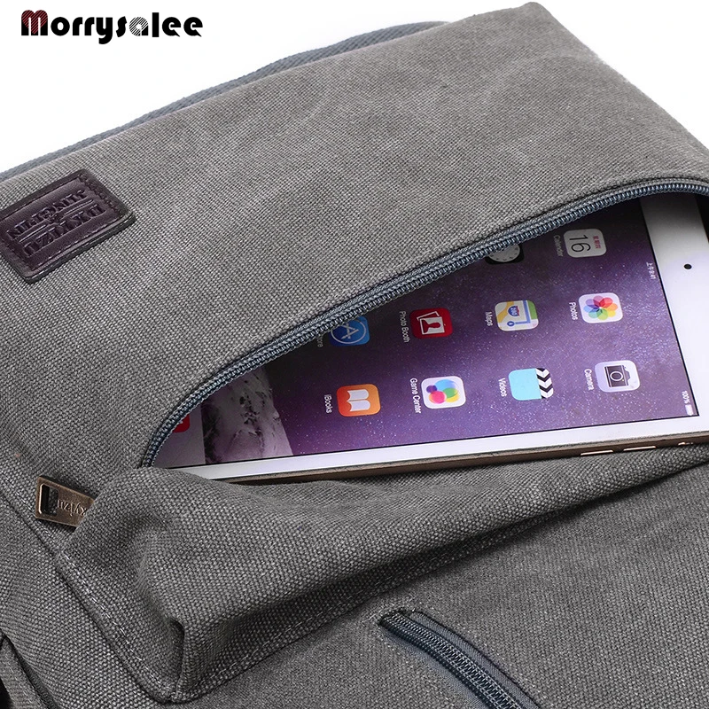 Men Canvas Backpack Male Laptop College Student School Bags for Teenager Backpack 2024 Large capacity Men's Bags - Image 4